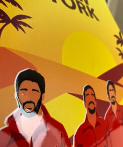 Alternative view of Sticker Grand format Happy new york - 30cm x20cm